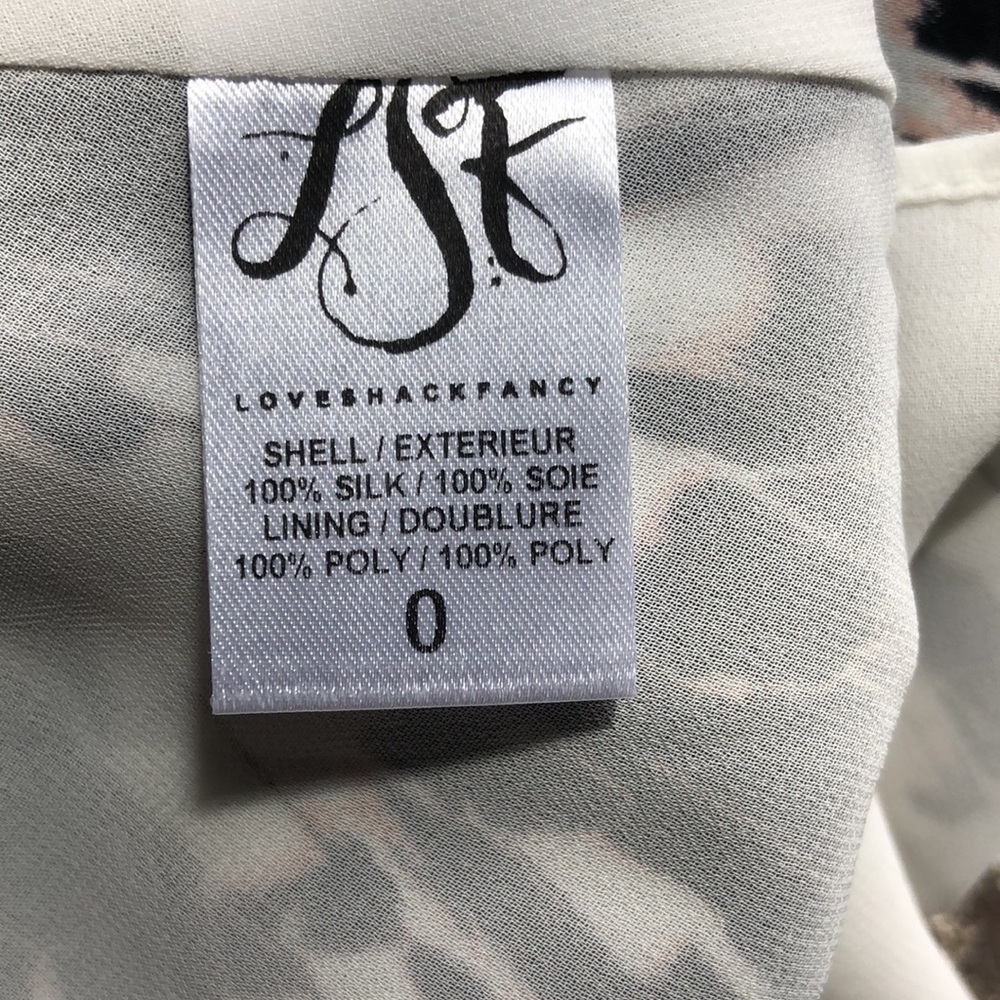 LoveShackFancy Silk Mini Dress NWOT - Picture 9 of 11